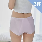 【Wonderland】透氣網眼防漏安心生理褲(3件組) M 隨機