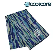 COOLCORE CHILL SPORT 涼感運動巾 海洋藍 BRUSH OCEAN (涼感運動毛巾、降溫、運動、運動巾) 海洋藍