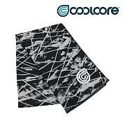 COOLCORE CHILL SPORT 涼感運動巾 黑色刻痕 BLACK SCRATCH (涼感運動毛巾、降溫、運動、運動巾) 黑色刻痕