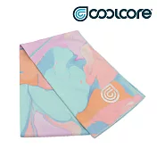 COOLCORE CHILL SPORT 涼感運動巾 大理石粉藍 MARBLE PRINT (涼感運動毛巾、降溫、運動、運動巾) 大理石粉藍