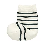 [MUJI無印良品]幼兒棉混腳跟特殊編織橫紋直角襪 深藍11~15cm