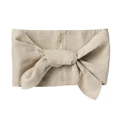 [MUJI無印良品]法國亞麻附口袋領巾 原色96x13cm