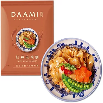 度小月DAAMI-乾拌麵系列紅蔥麻辣麵(五辛素)105g