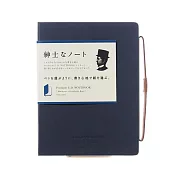 【APICA】Premium C.D Notebook 硬殼紳士筆記本A5 · 橫線/藍