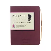 【APICA】Premium C.D Notebook 硬殼紳士筆記本A5 · 方眼/紅