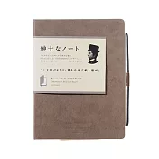 【APICA】Premium C.D Notebook 硬殼紳士筆記本A5 · 空白/棕