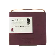 【APICA】Premium C.D Notebook 硬殼紳士筆記本CD尺寸 · 方眼/紅
