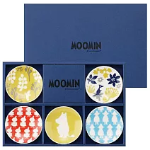 【日本YAMAKA】Moomin嚕嚕米系列人物碟皿5入禮盒組