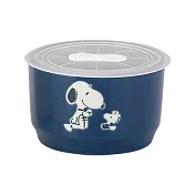 【日本YAMAKA】Snoopy史奴比色彩陶瓷微波碗 250ml ‧ 藍
