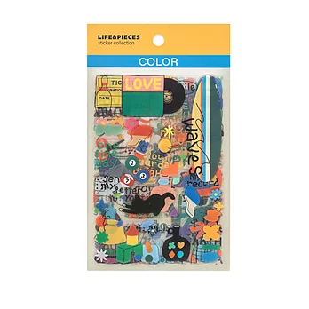 LIVEWORK Life＆Psis Sticker Collection 貼紙收藏包 透明系列 COLOR