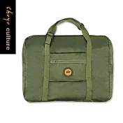 珠友輕便行李袋(XL)/插桿式兩用提袋/肩背包/旅行袋-Konigin 02墨綠