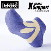 蒂巴蕾 X Support 足弓支撐運動船襪-女款 晶紫蘭