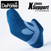 蒂巴蕾 X Support 足弓支撐運動船襪-男款 寶藍