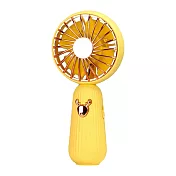 可愛麋鹿鑰匙扣USB迷你手持風扇/ 黃色