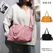 【AMIEE】大容量多用手提肩背斜背包(KDB-1111) FREE 粉色