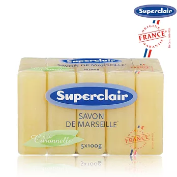 法國Superclair⾺賽肥皂(檸檬草) 5x100g