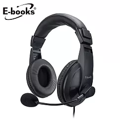 E─books SS30 立體聲頭戴式耳機麥克風 黑