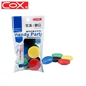 (2袋1包)COX 彩色磁鐵  30MM