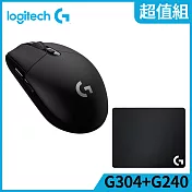羅技 G304 無線電競滑鼠+ G240 布面滑鼠墊