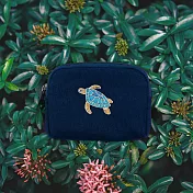 【一帆布包】臺灣動物-帆布零錢包- 綠蠵龜