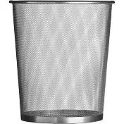 《Premier》無蓋網格垃圾桶(銀35cm) | 回收桶 廚餘桶