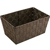 《VERSA》長方編織收納籃(深棕30cm) | 整理籃 置物籃 儲物箱