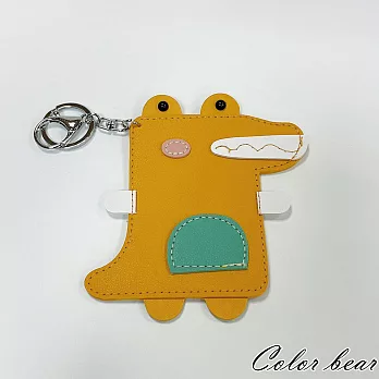 【卡樂熊】趣味鱷魚萬用識別證套/票卡夾(兩色)- 黃色