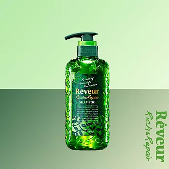 日本芮芙茹 零矽靈洗髮精  蓬鬆強韌綠色 500ml