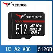 TEAM 十銓 T-FORCE GAMING A2 Card Micro SDXC UHS-I U3 V3 512GB 遊戲專用記憶卡 (終身保固) 512GB