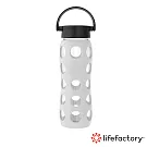 lifefactory 玻璃水瓶平口650ml-(CLAN-650-CGB)冷灰色