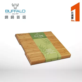 牛頭牌 竹木砧板(附腳墊)-25.5x25.5x2.2cm