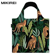 【MIKIREL米凱倫】原創設計黑夜叢林尼龍防水環保購物袋 黑夜叢林