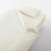 [MUJI無印良品]棉平織床用寢織組/S/單人/柔白