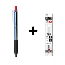【TOMBOW日本蜻蜓】MONO graph Lite 0.5mm紅芯油性原子筆,標準色+筆芯(紅) 標準色