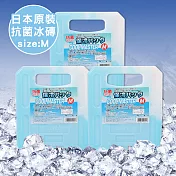【日本製】專業抗菌保冷冰磚M-3入組(750g)(保冷劑/保冰磚/保鮮用)