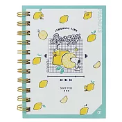 Kamio 繽紛果香系列 A6 線圈方格筆記本 SNOOPY史努比 檸檬