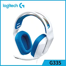 羅技 G335 輕盈電競耳機麥克風 白色