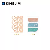 【KING JIM】KITTA隨身攜帶和紙膠帶 Clear透明 蕾絲鉤花 (KITT008)