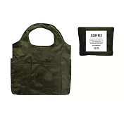 【日本Pinecreate】折疊收納肩背手提兩用附口袋耐重環保袋 · 綠