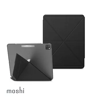 Moshi VersaCover for iPad Pro 12.9(適用 2021 5th Gen)多角度前後保護套 黑色
