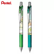 (2款1包)PENTEL 限量角落生物 ENERGEL 極速鋼珠筆 0.5 自然+集合款