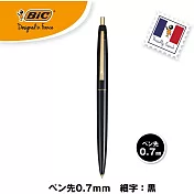 【BIC】Clip GOLD滑順油性原子筆0.7mm ‧ 黑色