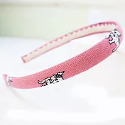 【PinkyPinky Boutique】可愛法鬥圖案髮箍 (粉紅色)