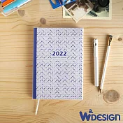 [W2Design] 規劃控2022上下翻時效週記A5手帳 (琉璃-菱格)