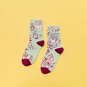 JDS設計襪-個性文創塗鴉藝術棉襪  * I fucking