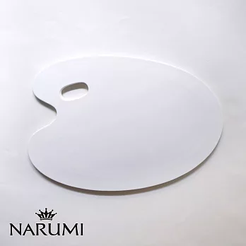 NARUMI日本鳴海骨瓷Buffet純白調色盤造型盤(40cm)