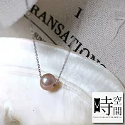 『時空間』溫柔浪漫粉色8mm珍珠(18Kgpゴールド)項鍊 -單一款式