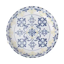 【日本SHINACASA】摩洛哥風迷情磚紋陶瓷 餐盤19cm