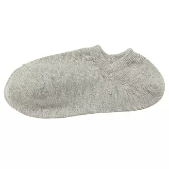 [MUJI無印良品]女棉混淺口直角襪23~25cm 灰色