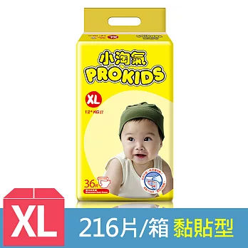 小淘氣 透氣乾爽紙尿褲-XL (36片x6包/箱)